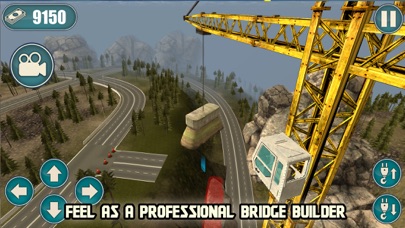 How to cancel & delete Bridge Builder - Crane Driving Simulator 3D from iphone & ipad 1