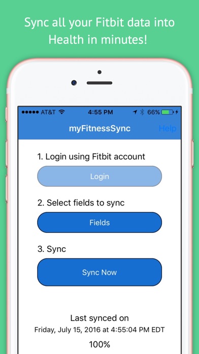 sync fitbit with apple health