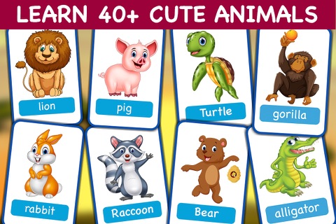 Animals Flash Cards - Educational Animal Games screenshot 3