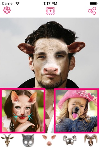 Animal Face Photo Sticker Booth - Morph and Change your image with Animals Head Emoji screenshot 2