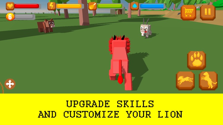 Cube Lion Survival Simulator Full screenshot-3