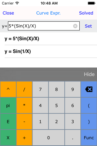 Curve Plot Graph Calc Lite screenshot 2