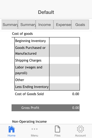 Goods Company Budget screenshot 2