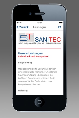 Sanitec screenshot 2