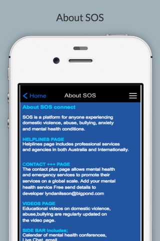 SOS connect screenshot 2