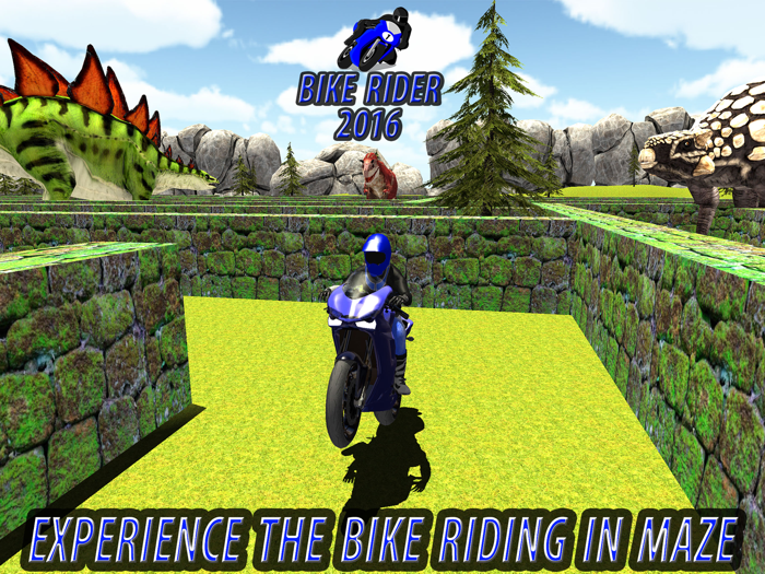 Jurassic Dinosaur Maze Bike Rider 2016