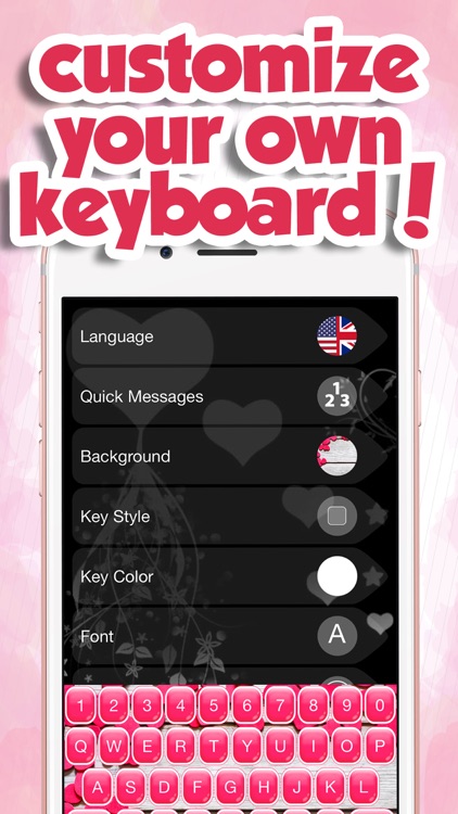 Pink Keyboard For Girls Custom Color Keyboard Themes With Cute Glitter Backgrounds And Font By 8462