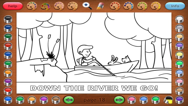 Coloring Book 32 Lite: Jim and His Dog screenshot-3