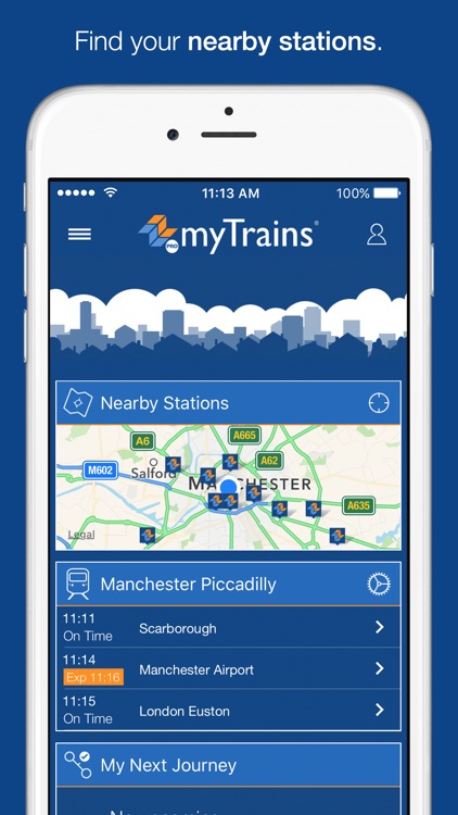 myTrains Pro train times and tickets