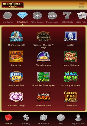 River Belle Real Money Casino screenshot 2