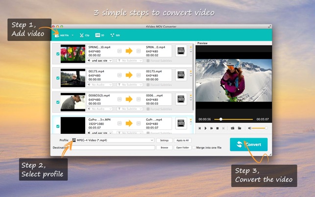 4Video MOV Converter - To MP4(圖1)-速報App