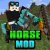 HORSES MOD for Minecraft Game - Pocket Guide PC Edition (with racing)