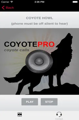 Game screenshot REAL Coyote Hunting Calls - Coyote Calls and Coyote Sounds for Hunting (ad free) BLUETOOTH COMPATIBLE mod apk