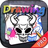 Drawing Desk Tattoo Skulls : Draw and Paint Artist Designs on Coloring Book Pro