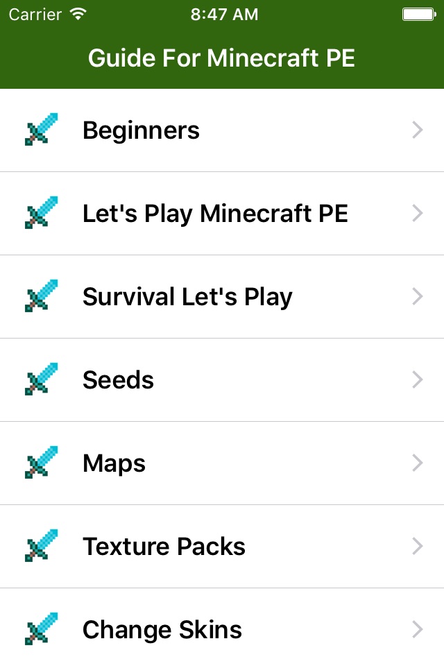 Guide - for Minecraft Pocket Edition (PE) screenshot 2