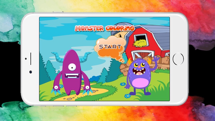 Monster Coloring Book for Kindergarten Game