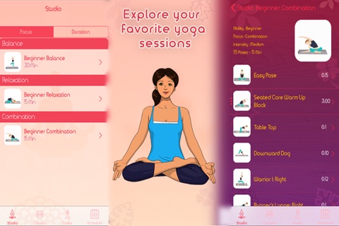 7 Minute YOGA Workout Routines - Yoga Poses Breathing, Stretches and Exercises Training screenshot 2