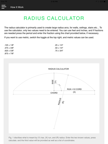 Radius & Ellipse Calculator - náhled