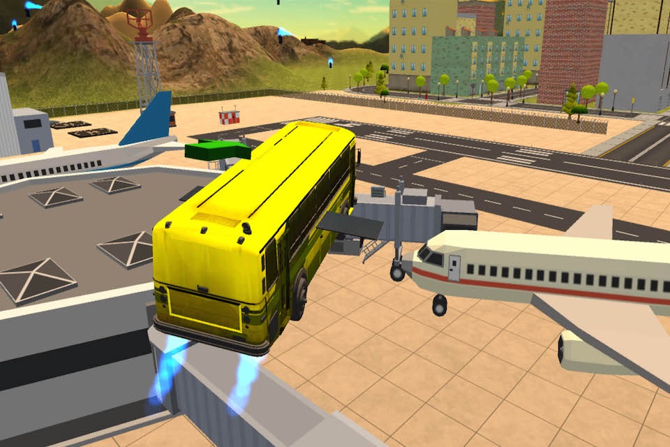 Flying Bus Driving Simulator - Racing Jet Bus Airborne Fever screenshot 4