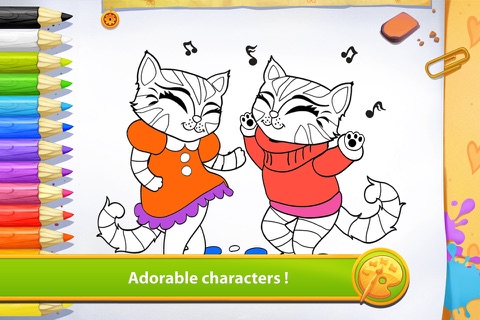 Kitties - Living Coloring Free screenshot 2