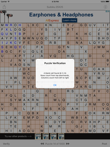Sudoku 25x25 screenshot 3