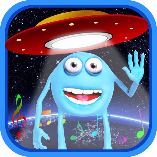 Alien Voice & UFO Soundboard Button Free: 90+ Sci-Fi Sound Effects of Robot Chatter & Space Flying icon