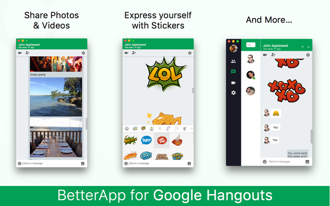 BetterApp - Desktop App for Google Hangouts(圖2)-速報App