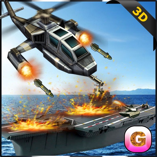 Gunship Helicopter Navy Battle – Battleship in the Pacific Ocean Sea Icon