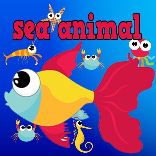 Easy Sea Animals Jigsaw Puzzle Matching Games for Free Kindergarten Games or 3,4,5 to 6 Years Old Icon