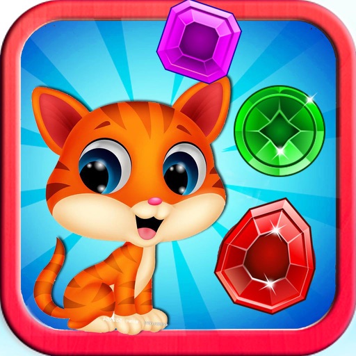 Pop Cat Bubble Angry Match 3: Jelly Birds Mania Icon