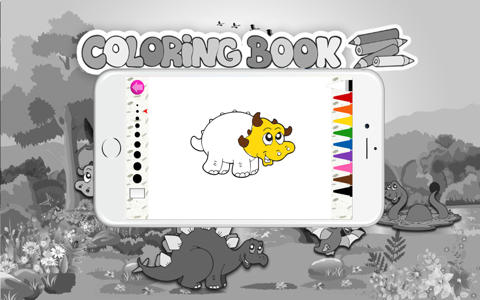 Coloring books (Dinosaur) : Coloring Pages & Learning Educational Games For Kids Free! screenshot 3