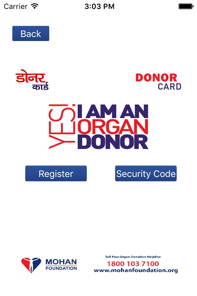 E-Donor Card App from Mohan Foundation screenshot 3