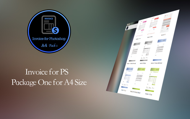 Invoice for Photoshop - Package One for A4 Size(圖5)-速報App