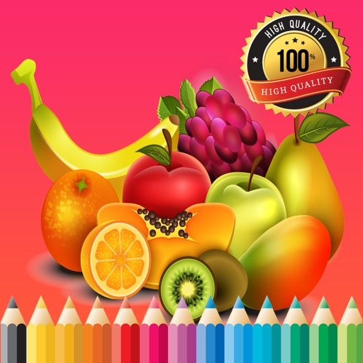 Fruit Vegetable Paint and Coloring Book: Learning Skill The Best of Fun Games Free For Kids