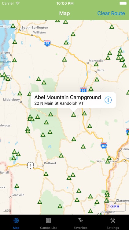 Vermont – Camping & RV spots