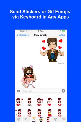 Sexy Keyemoji Pro - Dirty Stickers and Gif Emojis Keyboard screenshot 3