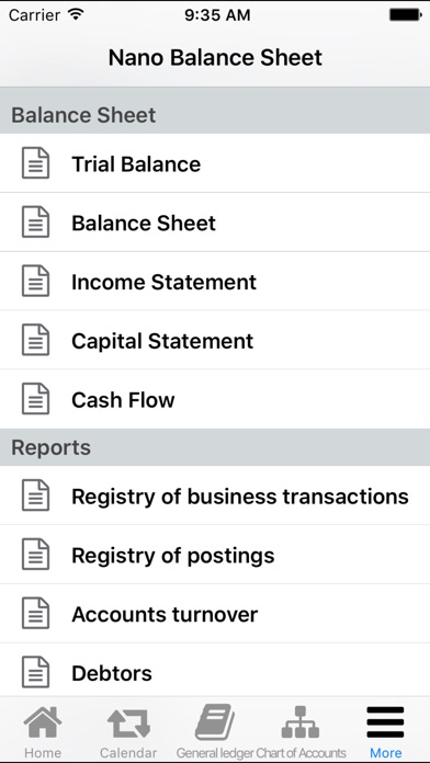 Balance Sheet App - Sheet