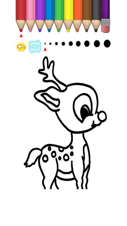 Kids Coloring Book - Cute Cartoon Snow