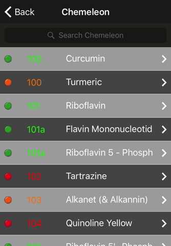Chemeleon Food Additive Guide screenshot 2