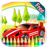 Sports Car Coloring Book - All in 1 Vehicle Drawing and Painting Colorful for kids games free