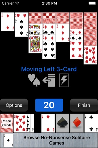 Moving Left Solitaire screenshot 3