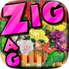 Words Zigzag Flower in The Garden Crossword Puzzle