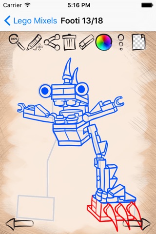 Drawing Ideas Lego Mixels Robots Edition screenshot 3