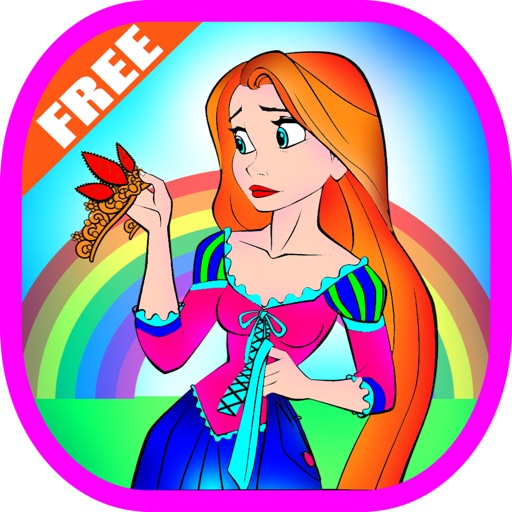 Coloring Book Kids Enjoy Paintbox Christmas Coloring Princess Ever After Edition icon