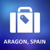 Aragon, Spain Offline Vector Map