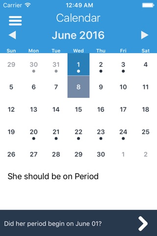 Track Her PMS - The Warning screenshot 2