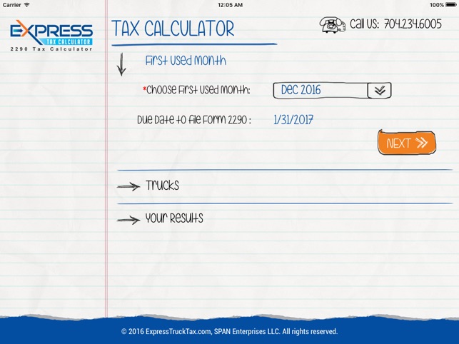 form 2290 tax calculator on the app store form 2290 due date 2016
