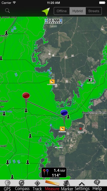 Toledo Bend GPS Nautical charts