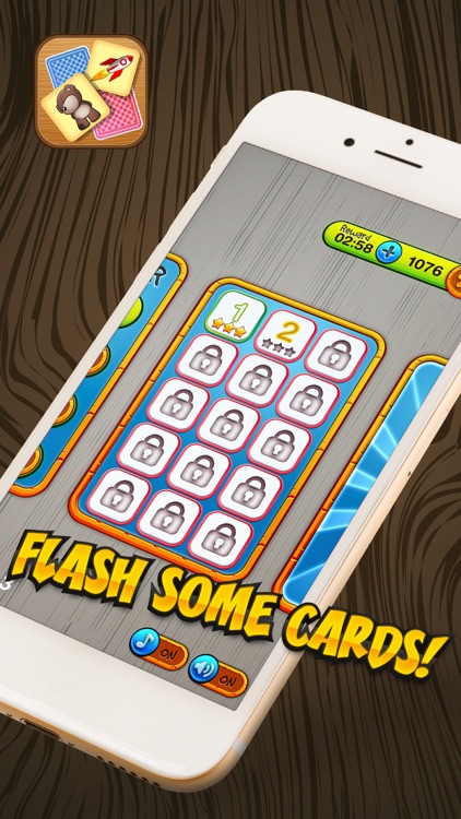 Flash Cards Memory Game – Educational and Fun Activity Challenge to Match Card Pair.s