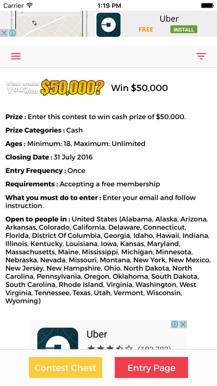 ContestChest com - Find contests and sweepstakes to enter by Evert Hoff